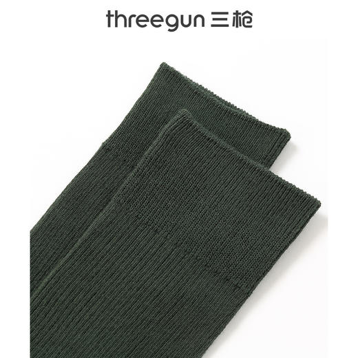 Threegun三枪 休闲长筒男袜(1双装)-91307Z031 商品图3