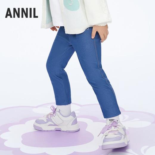 【实体店同款】女童修身牛仔打底裤裤子新款安奈儿童装XG416548 商品图1