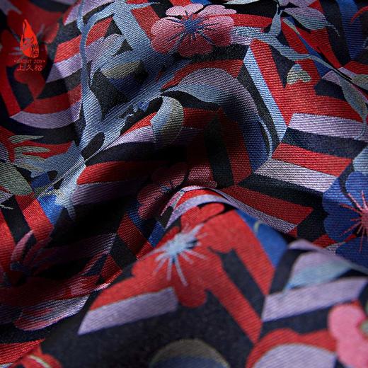 SAINTJOY/上久楷 女士宋锦双面长巾 围巾 喜鹊梅花SJ18001 商品图13