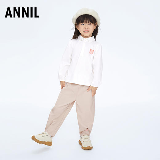 【实体店同款】女童休闲萝卜裤单裤裤子新款安奈儿童装XG416542 商品图2