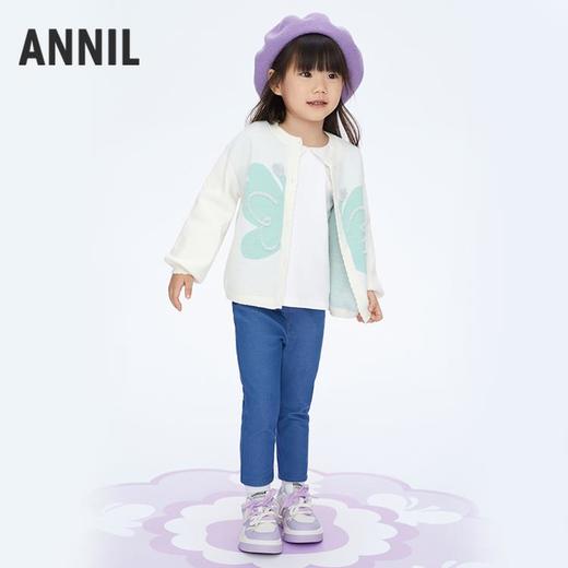 【实体店同款】女童修身牛仔打底裤裤子新款安奈儿童装XG416548 商品图3