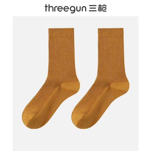 Threegun三枪 休闲长筒女袜(1双装)-90961Z131 商品图4