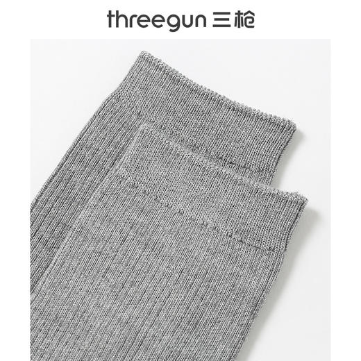Threegun三枪 休闲长筒女袜(1双装)-90961Z131 商品图7