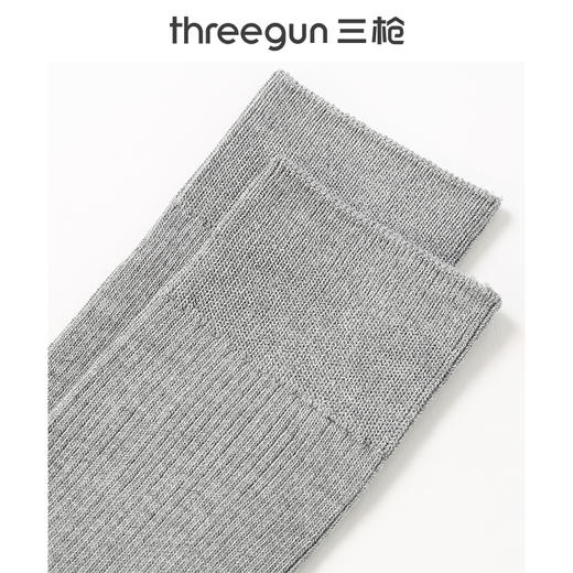 Threegun三枪 休闲长筒男袜(1双装)-91307Z031 商品图7