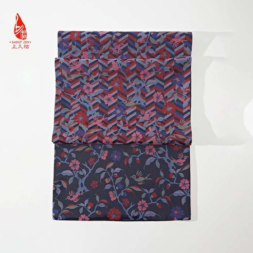 SAINTJOY/上久楷 女士宋锦双面长巾 围巾 喜鹊梅花SJ18001 商品图11