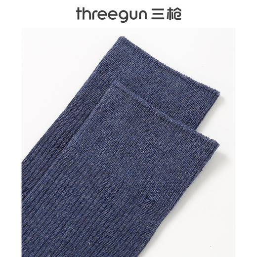 Threegun三枪 休闲长筒男袜(1双装)-91307Z031 商品图11
