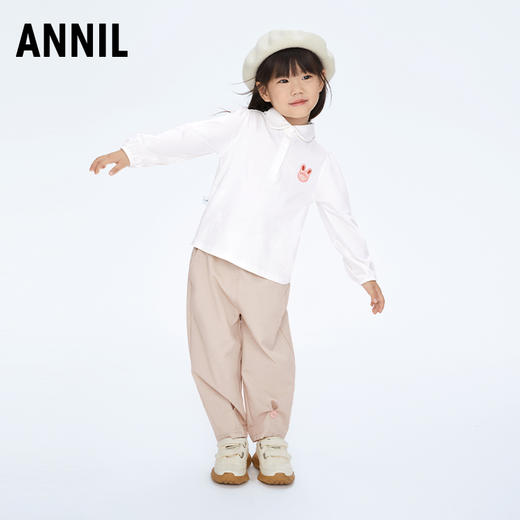 【实体店同款】女童休闲萝卜裤单裤裤子新款安奈儿童装XG416542 商品图3