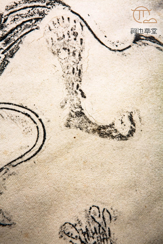 90年代老拓原装老装裱古砖人物拓片 商品图5