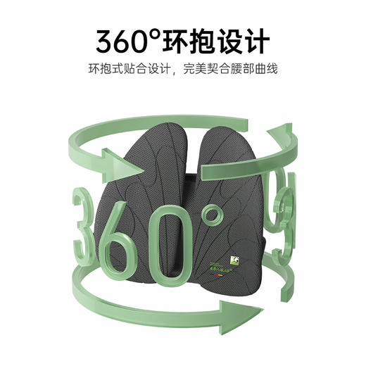 【电动震动款】米乔人体工学腰垫护腰靠垫办公室腰靠工位久坐神器座椅靠背垫腰托 商品图6