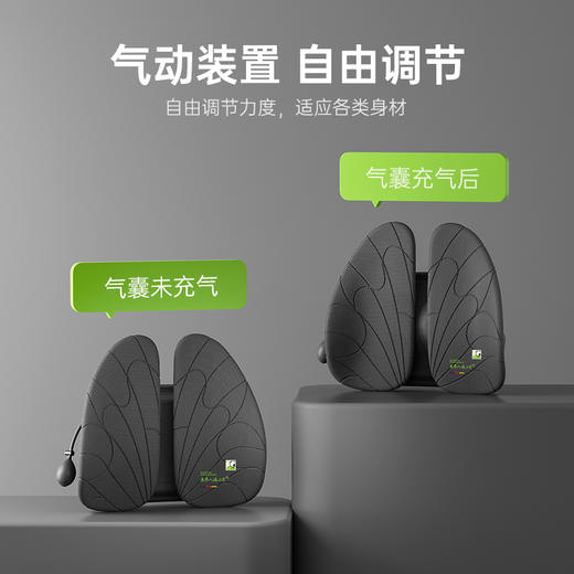 【电动震动款】米乔人体工学腰垫护腰靠垫办公室腰靠工位久坐神器座椅靠背垫腰托 商品图3