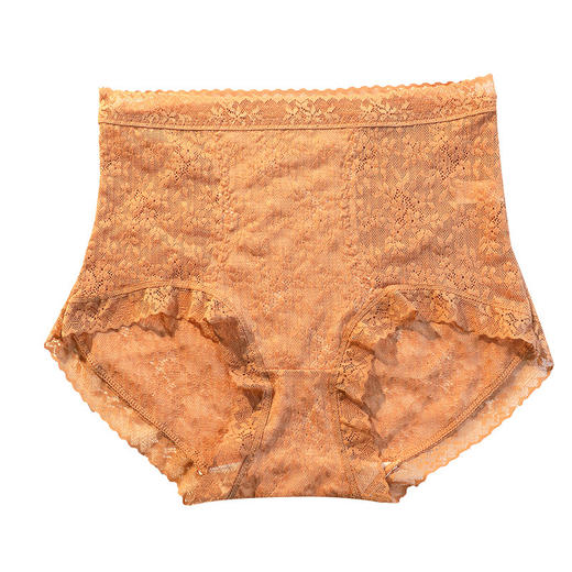 【现货】【49元/3条=需要拍3条下单】【贴身内衣不支持退换】莫代尔高腰蕾丝收腹桑蚕丝底档无痕性感透气女式内裤H241270458 商品图3