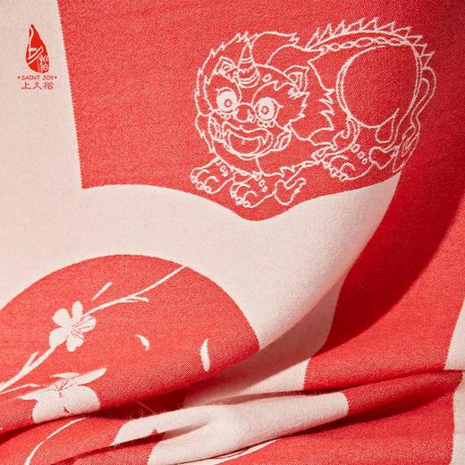 SAINTJOY/上久楷 丝毛围巾  丝毛长巾 桃韵添兽  CJS23058 商品图5
