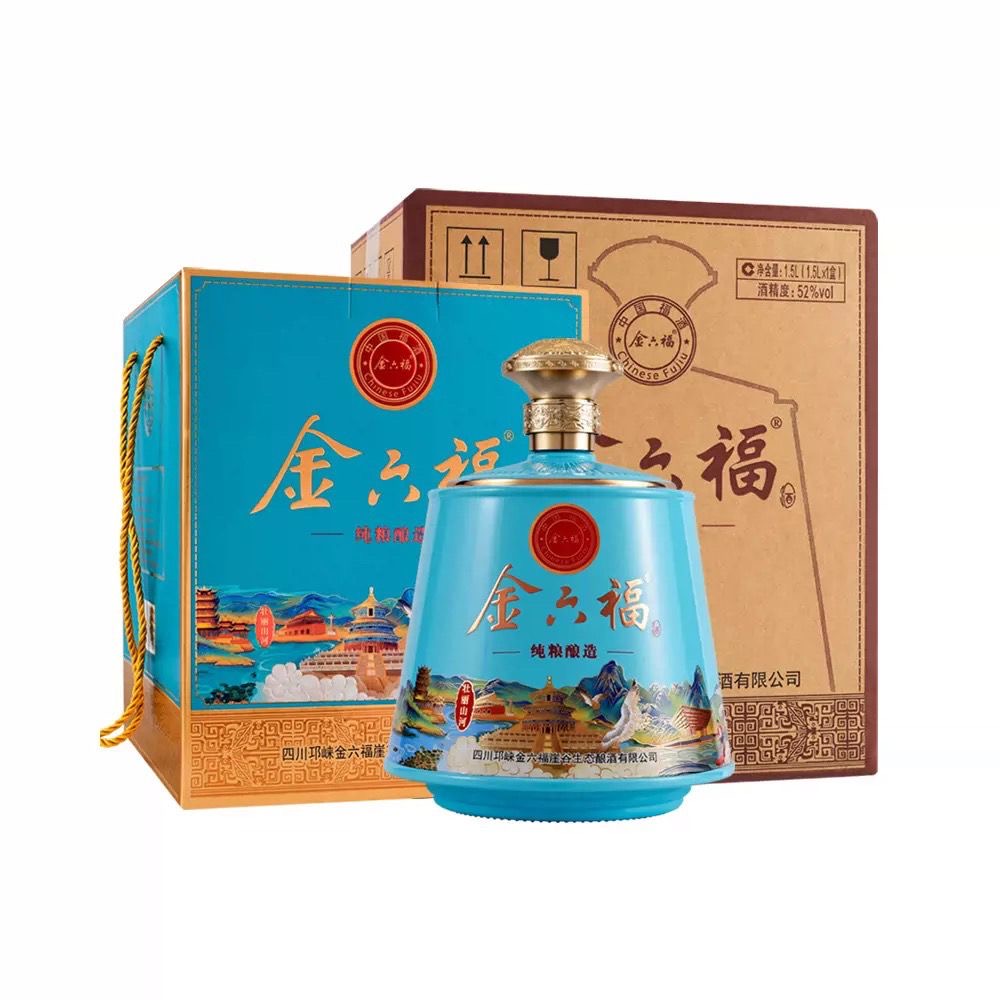 [金六福壮丽山河]52度-浓香型1.5L*1瓶
