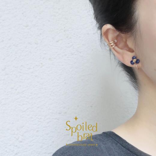 SpoiledBrat Jewelry三瓣花耳夹 商品图5