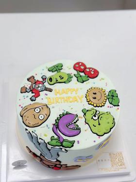 手绘大战僵尸蛋糕（提前24小时预订）