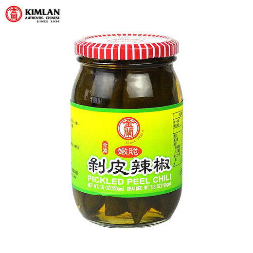中国台湾金兰剥皮辣椒450g/033647 开胃小菜鲜嫩口感爽脆多汁 商品图0