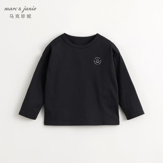 【速干防晒】马克珍妮男女童亲肤棉感运动T恤儿童春装上衣240295 商品图5