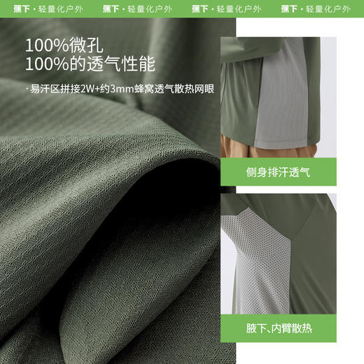 蕉下男士强透气防晒衣AS10524防紫外线夏速干户外运动凉感防晒服 商品图2
