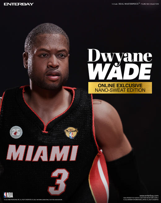 ENTERBAY 热火队 德怀恩韦德 收藏手办 1/6 商品图3