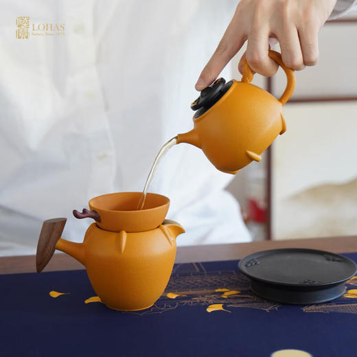 陆宝龙年茶具套装礼盒 风生水起茶杯茶壶中国风家用功夫茶具 新年礼品 风生水起茶礼 9头 商品图4