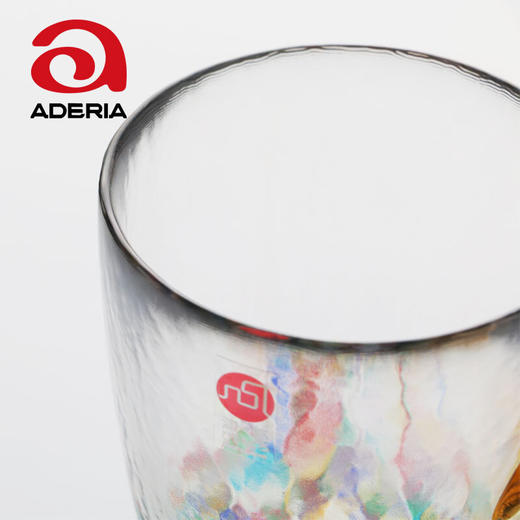 【清仓特惠2.5折】阿德利亚（ADERIA）日本进口石塚硝子津轻茶杯手工玻璃杯水杯马克咖啡杯送礼 睡魔祭琥珀把杯手作带把玻璃杯320ml蓝彩水杯300ml 商品图4