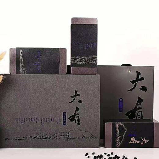 【杞硕】大有黑枸杞礼盒3*150g铁盒装 春节送礼送领导特产甄选 商品图0