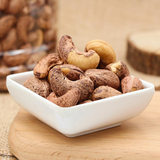 鲜记  紫衣腰果 带皮大腰果仁 送礼零食 348g 48小时发货 商品图2