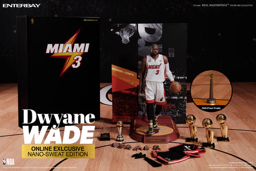 ENTERBAY 热火队 德怀恩韦德 收藏手办 1/6 商品图1