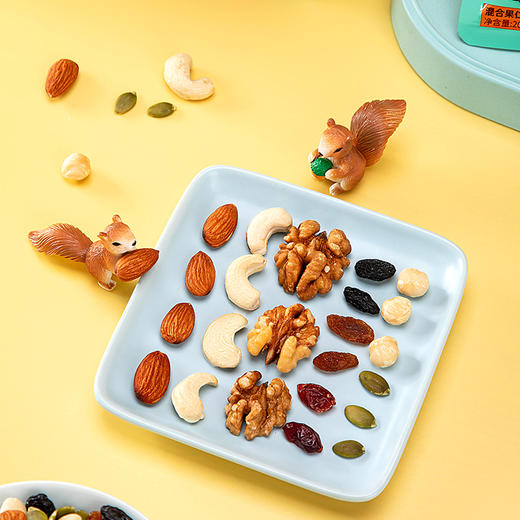 鲜记  每日坚果礼盒600g 饱满大颗 酥脆果仁 混合果仁便捷小袋装  48小时发货 商品图2