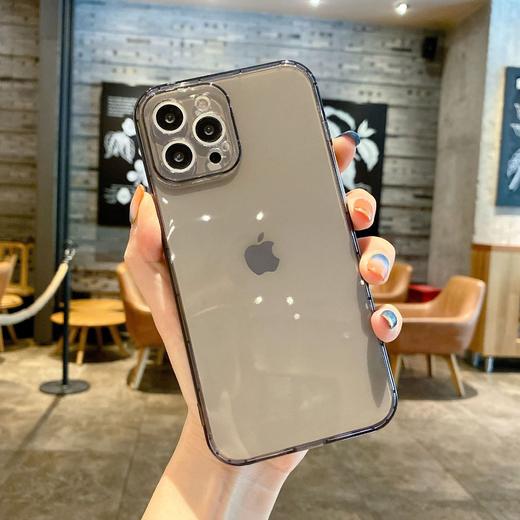 苹果透明手机壳气囊iPhone15/15ProMax透黑【气囊防摔】1个 商品图0