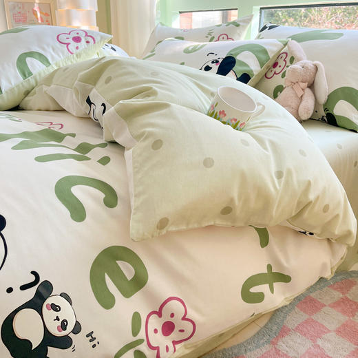 【热卖推荐】自然醒纯棉床上四件套全棉公主花被套床单宿舍床品三件套女NH149 商品图5