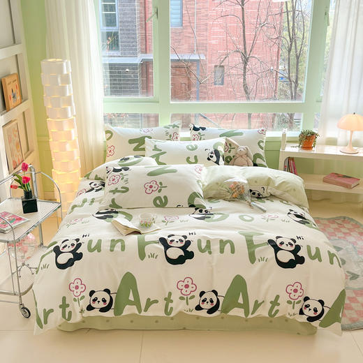 【热卖推荐】自然醒纯棉床上四件套全棉公主花被套床单宿舍床品三件套女NH149 商品图1