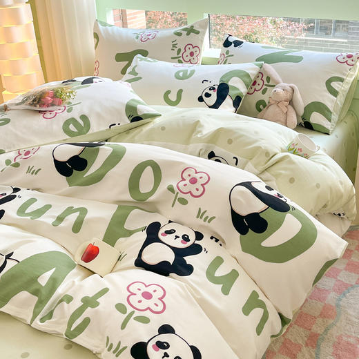 【热卖推荐】自然醒纯棉床上四件套全棉公主花被套床单宿舍床品三件套女NH149 商品图8