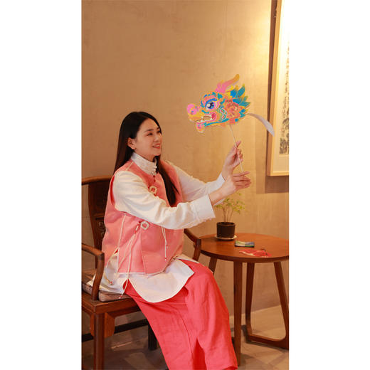 【抖音专属】【春思系列】A摆马甲（24704133银朱） 商品图4