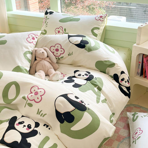 【热卖推荐】自然醒纯棉床上四件套全棉公主花被套床单宿舍床品三件套女NH149 商品图9