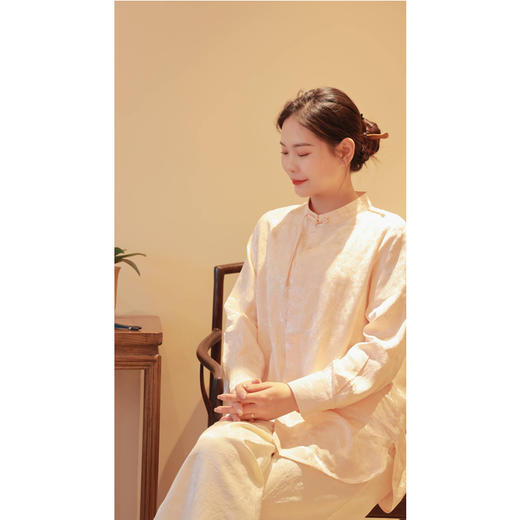 【线上专属】【春思系列】中式衬衫（24710130-扶光） 商品图1