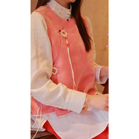 【抖音专属】【春思系列】A摆马甲（24704133银朱）