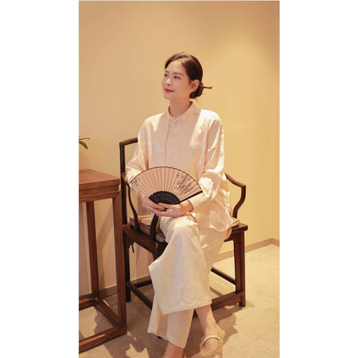 【线上专属】【春思系列】中式衬衫（24710130-扶光） 商品图3