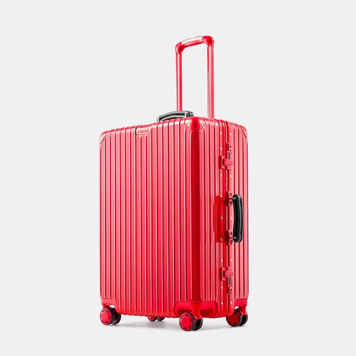 【炫彩上新】银座/GNZA 铝框行李箱行李箱大容量女旅行拉杆皮箱男铝框密码24寸结实耐用加厚小型20寸8953K 商品图1