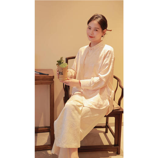 【线上专属】【春思系列】中式衬衫（24710130-扶光） 商品图2