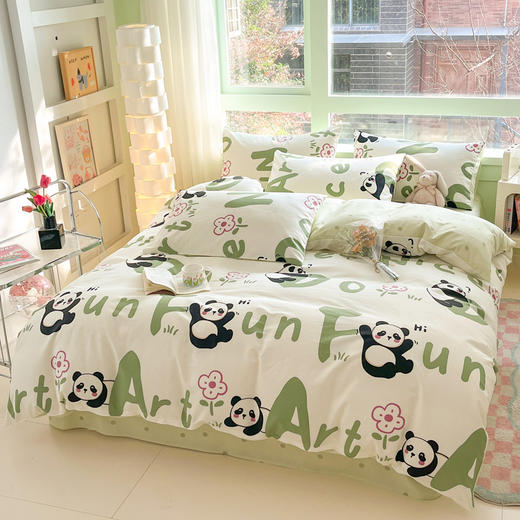 【热卖推荐】自然醒纯棉床上四件套全棉公主花被套床单宿舍床品三件套女NH149 商品图4