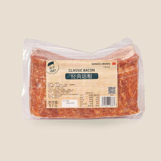 丹麦皇冠经典培根 1kg 商品图0