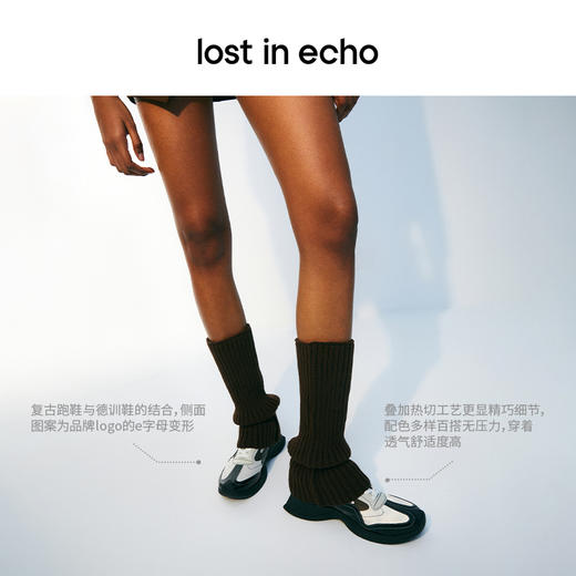 [捡漏价]lost in echo2024春季新品设计师款翘头图案装饰复古户外运动跑鞋 商品图1