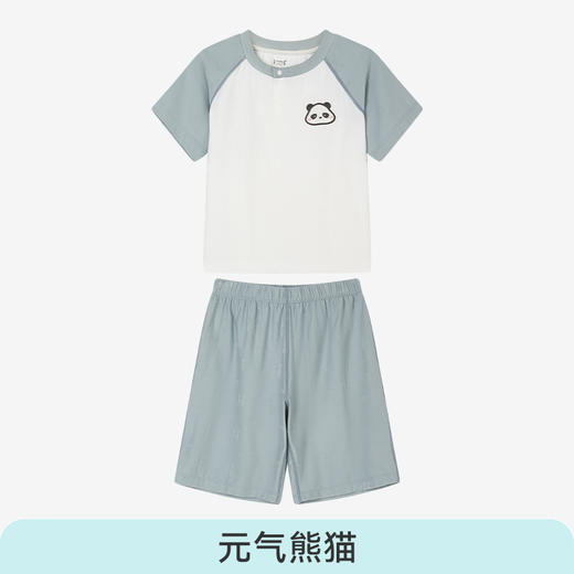 ibaby×outlast太空科技恒温抑菌针织提花短袖家居服套装 商品图8