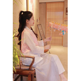 【春思系列】荷叶边马甲（24704119-十样锦）