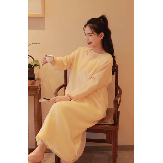 【抖音专属】斜襟连衣裙（24707179赤璋） 商品图3