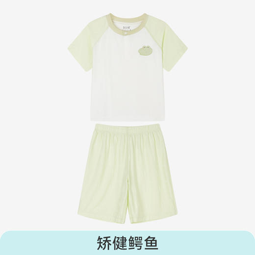 ibaby×outlast太空科技恒温抑菌针织提花短袖家居服套装 商品图7