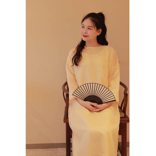 【抖音专属】斜襟连衣裙（24707179赤璋） 商品图0