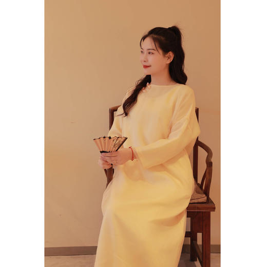 【抖音专属】斜襟连衣裙（24707179赤璋） 商品图1