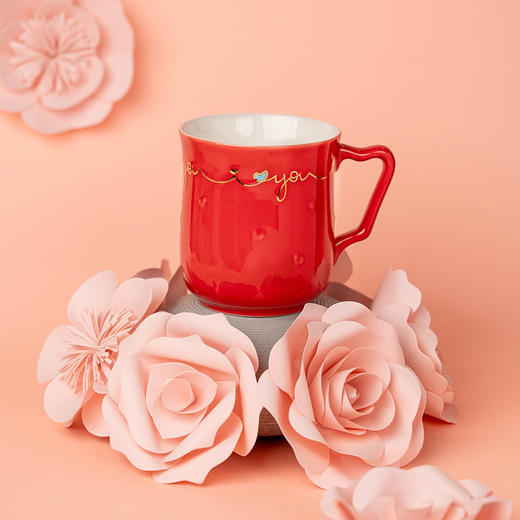 一心一意马克杯420ml情人节七夕节送礼礼品带礼盒 商品图1